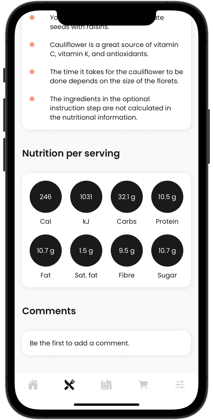 Nutritional Information